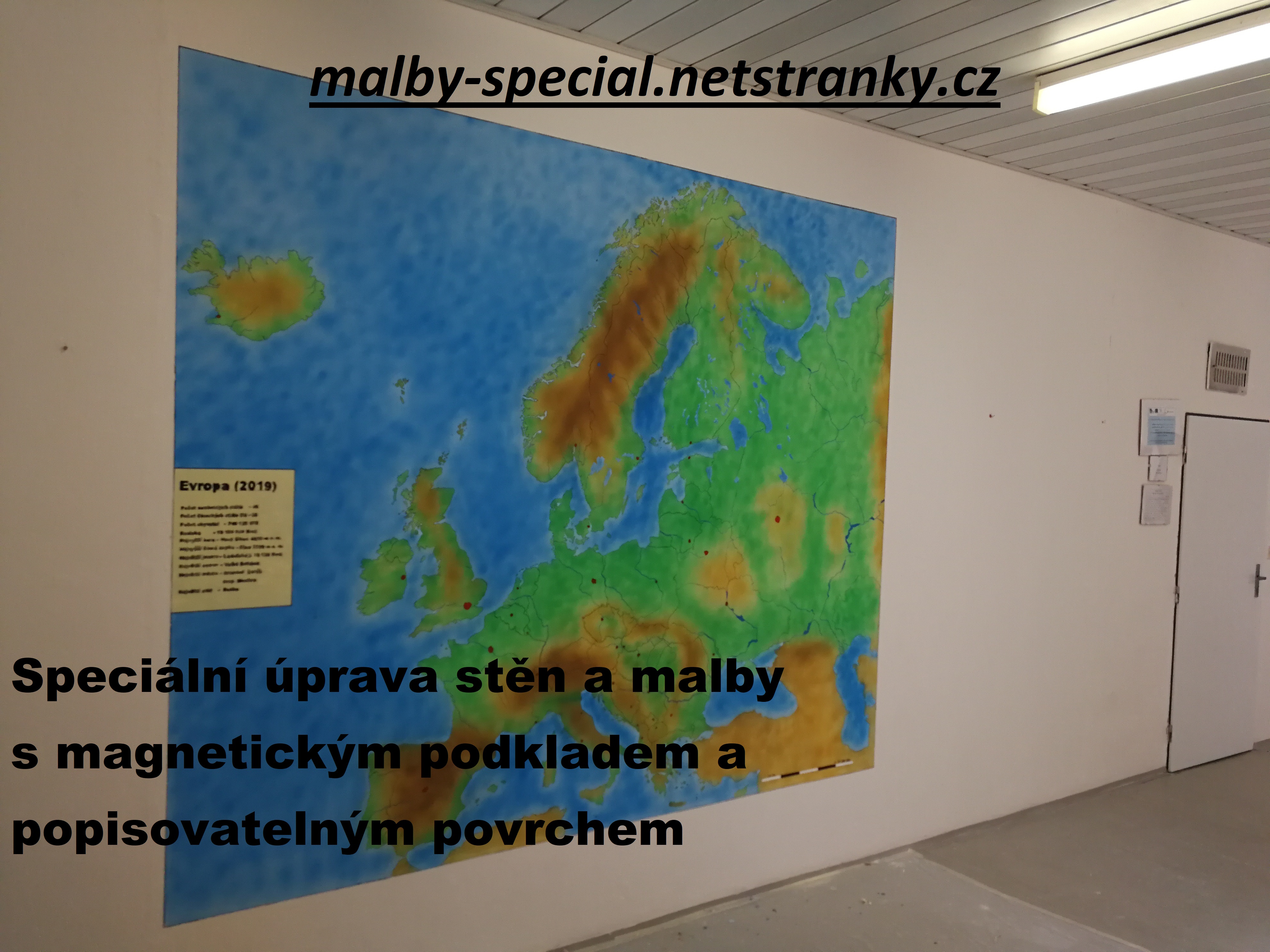 malby na stěnu- mapa